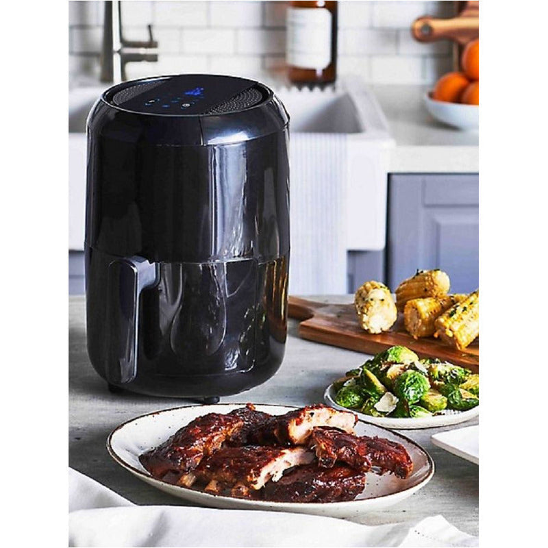 T-fal EY301850 Easy Fry Air Fryer 6-in-1 Compact Digital 1.6L Air Fryer, Black (Manufacturer Refurbished - Comes with 1 year Manufacturer Warranty)