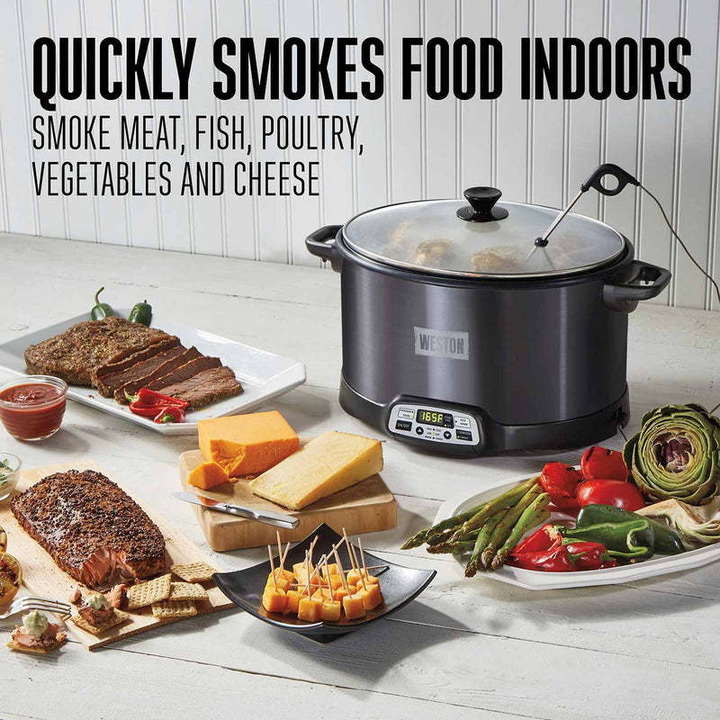 Weston 2-In-1 Indoor Smoker & Slow Cooker (03-2500-W)