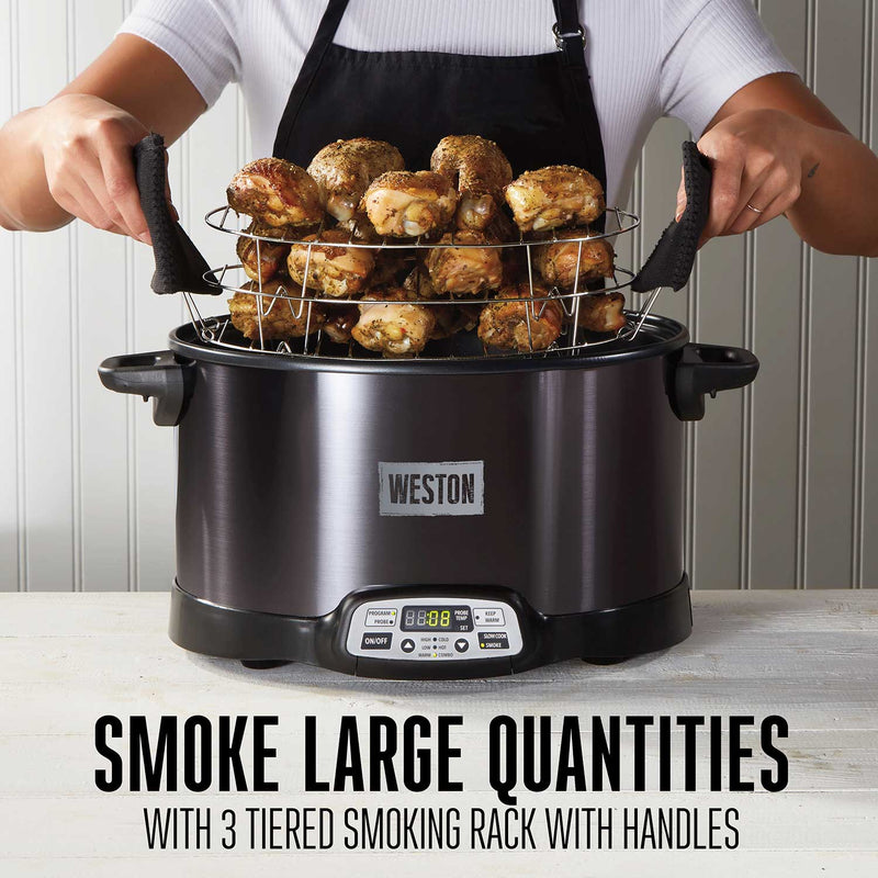 Weston 2-In-1 Indoor Smoker & Slow Cooker (03-2500-W)