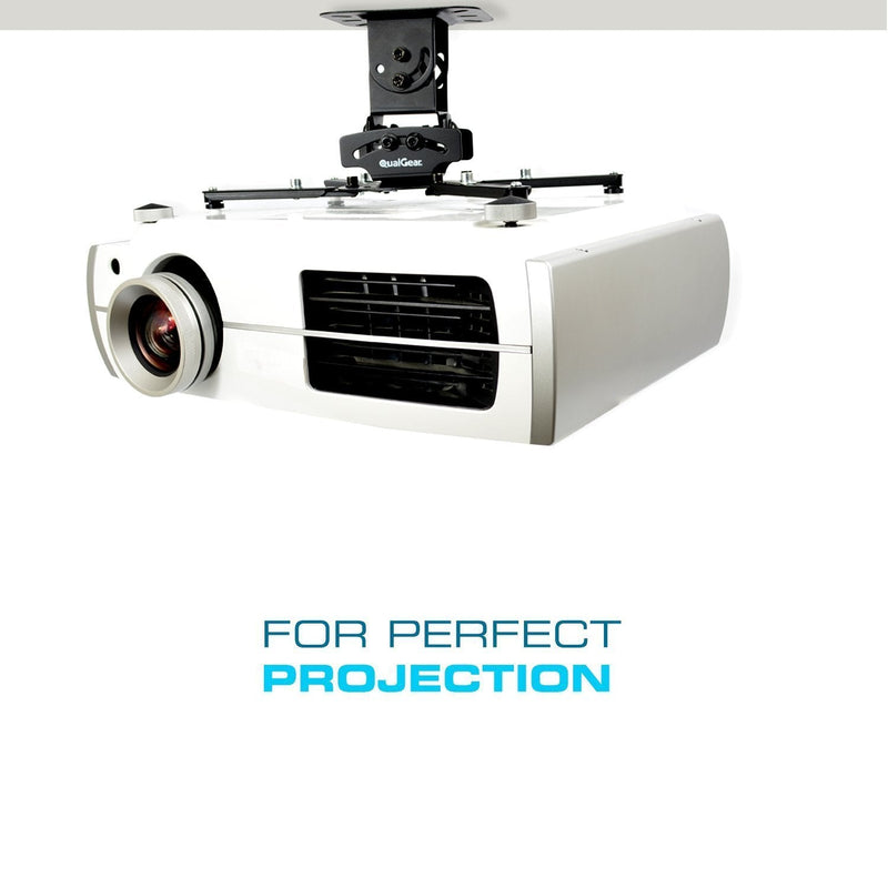 QualGear® PRB-717-BLK 6.6"-16" High Quality Universal Ceiling Projector Mount