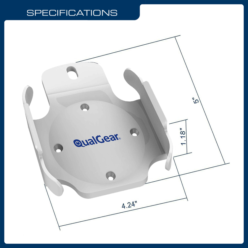 QualGear QG-AM-017-W Mount for Apple TV/AirPort Express Base Station (For 2nd & 3rd Generation Apple TVs)