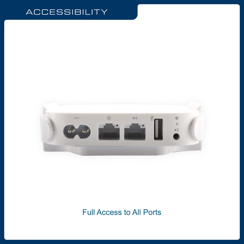 QualGear QG-AM-017-W Mount for Apple TV/AirPort Express Base Station (For 2nd & 3rd Generation Apple TVs)