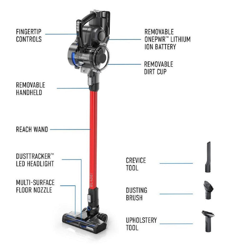 NEW Hoover ONEPWR Blade Max Multi Surface Cordless Stick Vacuum Cleaner Lightweight, BH5332V