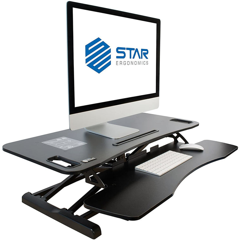 Star Ergonomics SE01M1WB Height Adjustable Sit Stand For Desktop Workstation