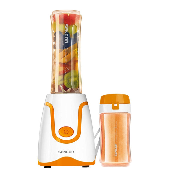 Sencor SBL-2203OR 300W Smoothie Blender with 2 Impact Resistant BPA Free Bottles, Orange