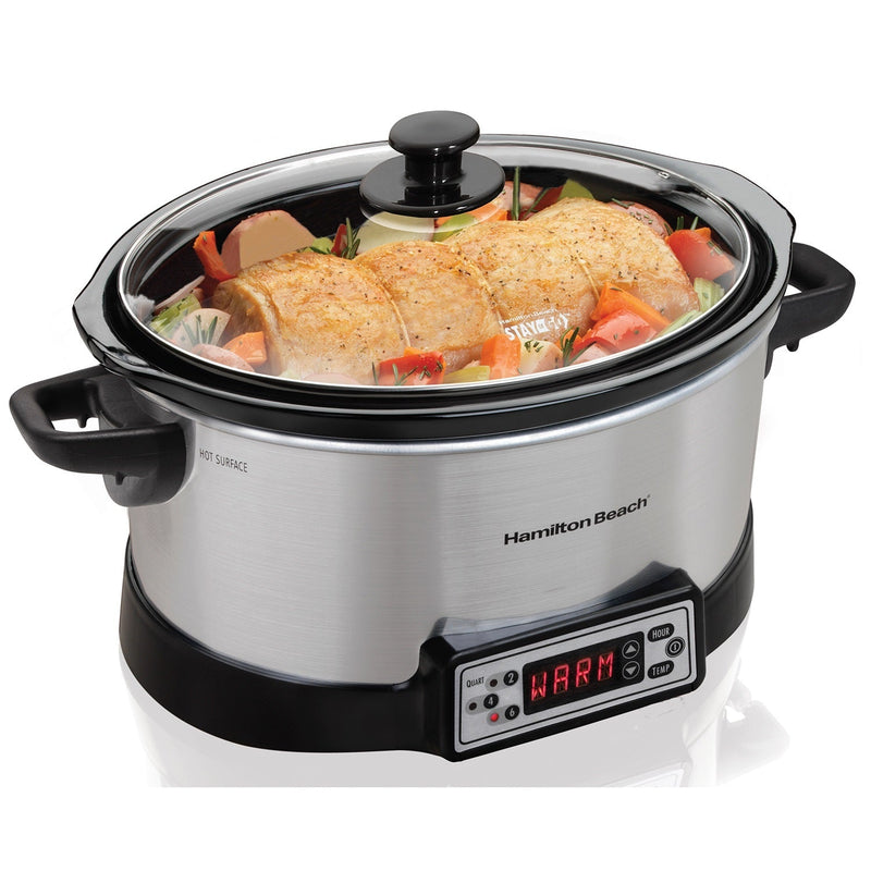 Hamilton Beach 33642C Programmable Right Size Multi Quart Slow Cooker