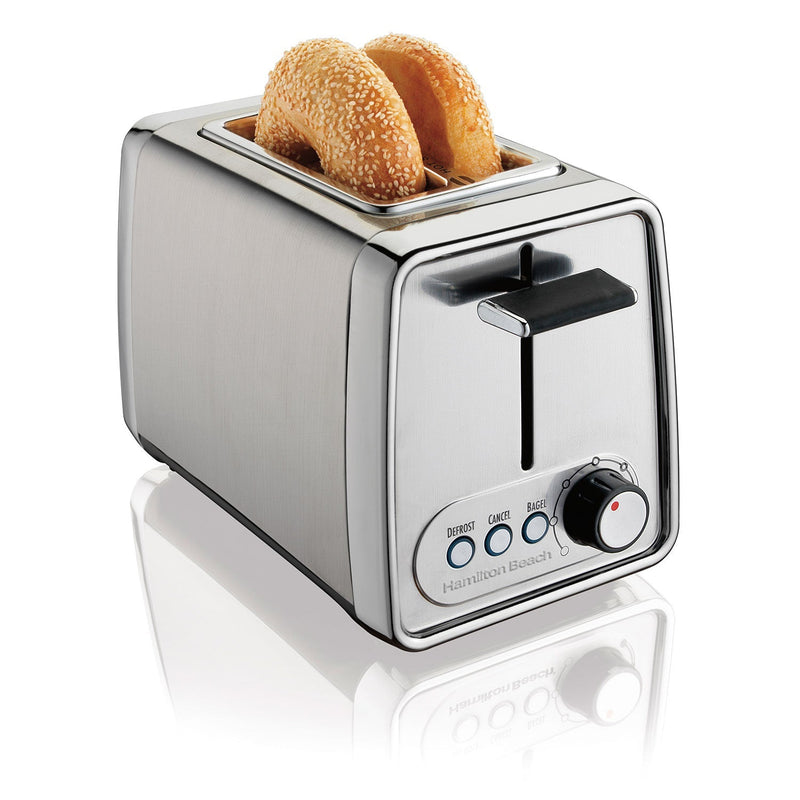 Hamilton Beach 2-Slice Modern Chrome Toaster 22785, Silver