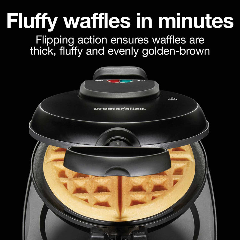 Proctor silex Belgian flip nonstick waffle maker (26090PS)