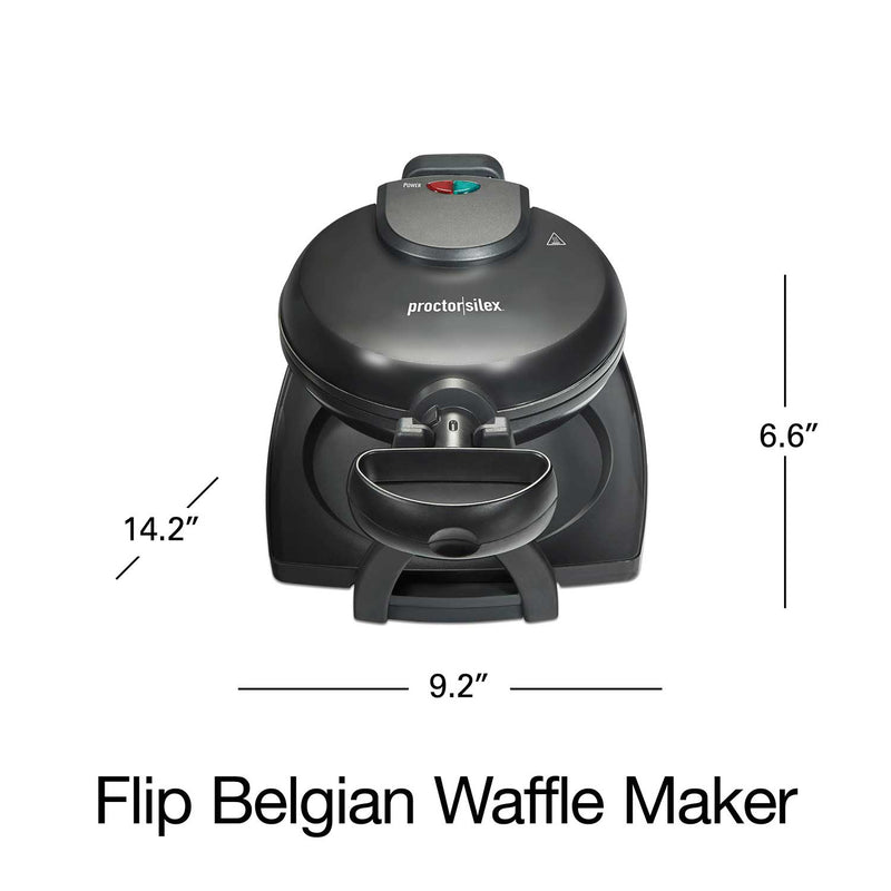 Proctor silex Belgian flip nonstick waffle maker (26090PS)