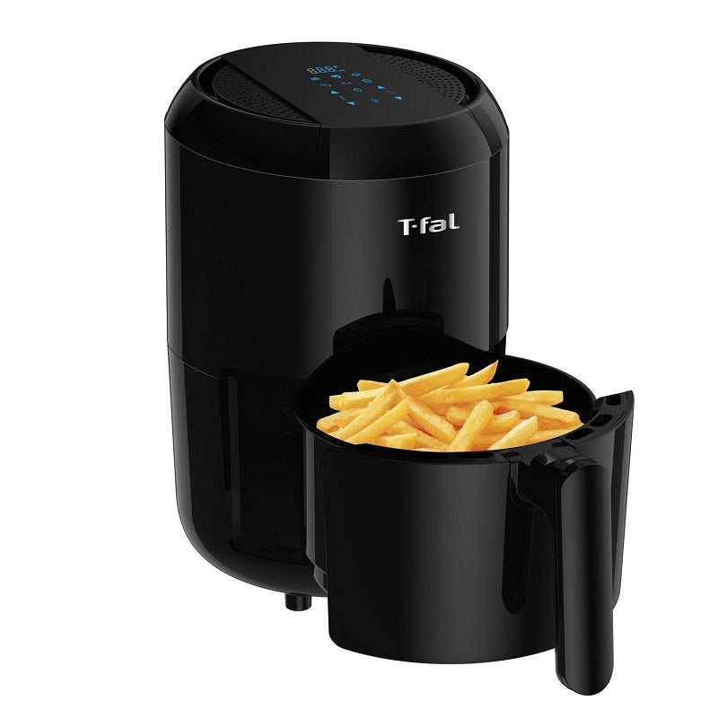 T-fal EY301850 Easy Fry Air Fryer 6-in-1 Compact Digital 1.6L Air Fryer, Black (Manufacturer Refurbished - Comes with 1 year Manufacturer Warranty)