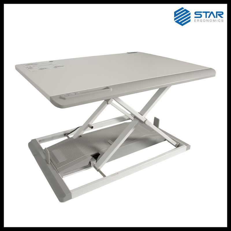 Star Ergonomics Portable Electric Standing Desk Converter, White – SE91