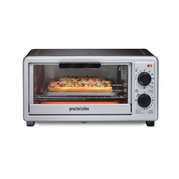 Proctor silex 4 slice, (black) Toaster oven, broiler (31260)