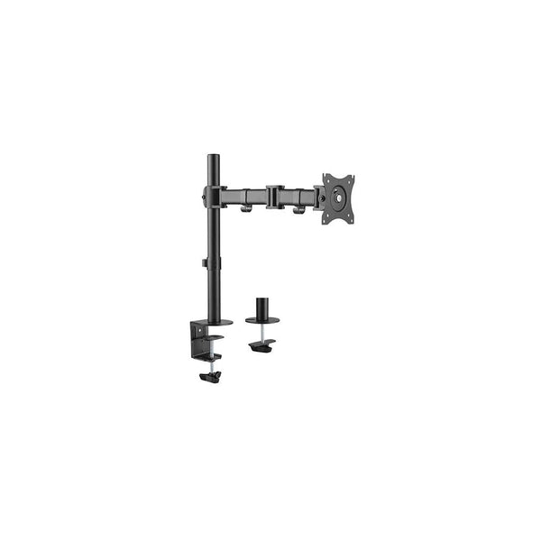 QualGear 3-Way Articulating Single Monitor Desk Mount, 13"/27" (QG-DM-01-022)