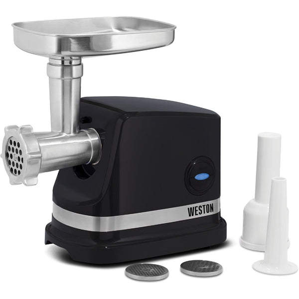 Weston 33-1201-W Number 8 Electric Meat Grinder and Sausage Stuffer, 575 Watt, Black