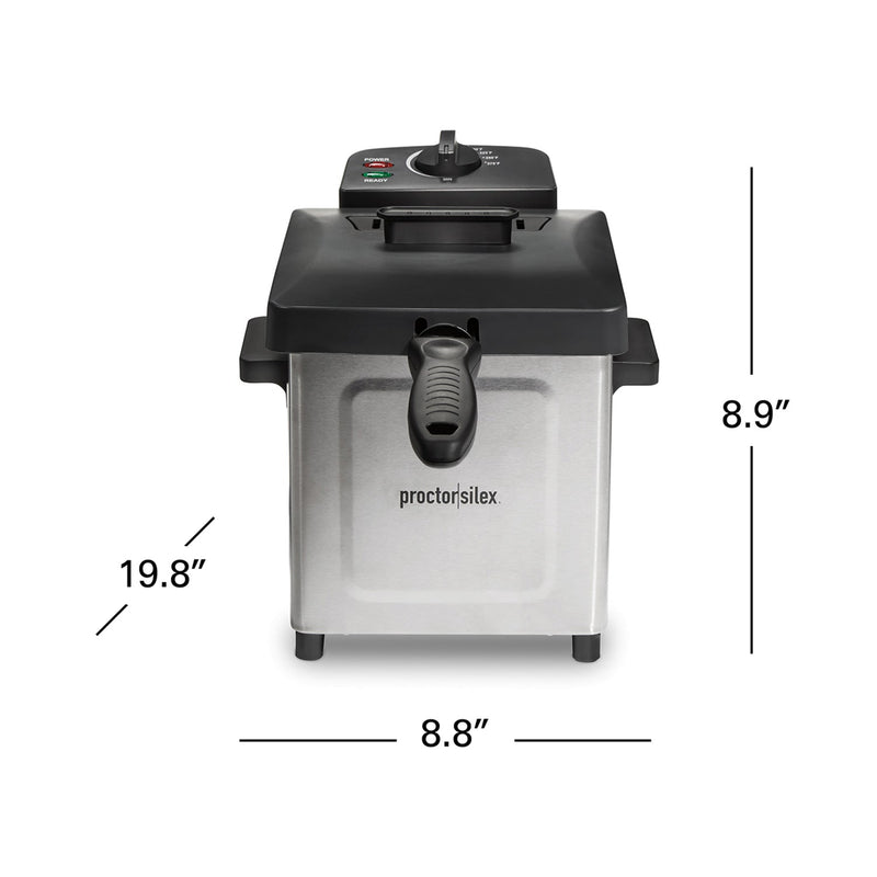 Proctor Silex 6 cup/1.5 liter (stainless steel) deep fryer (35041PS)