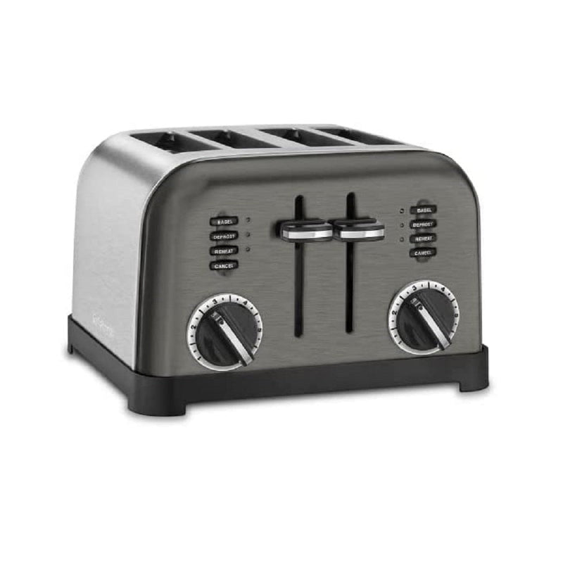 Cuisinart CPT-180BKS Classic 4-Slice Toaster, Black/Stainless Steel (SCUF)