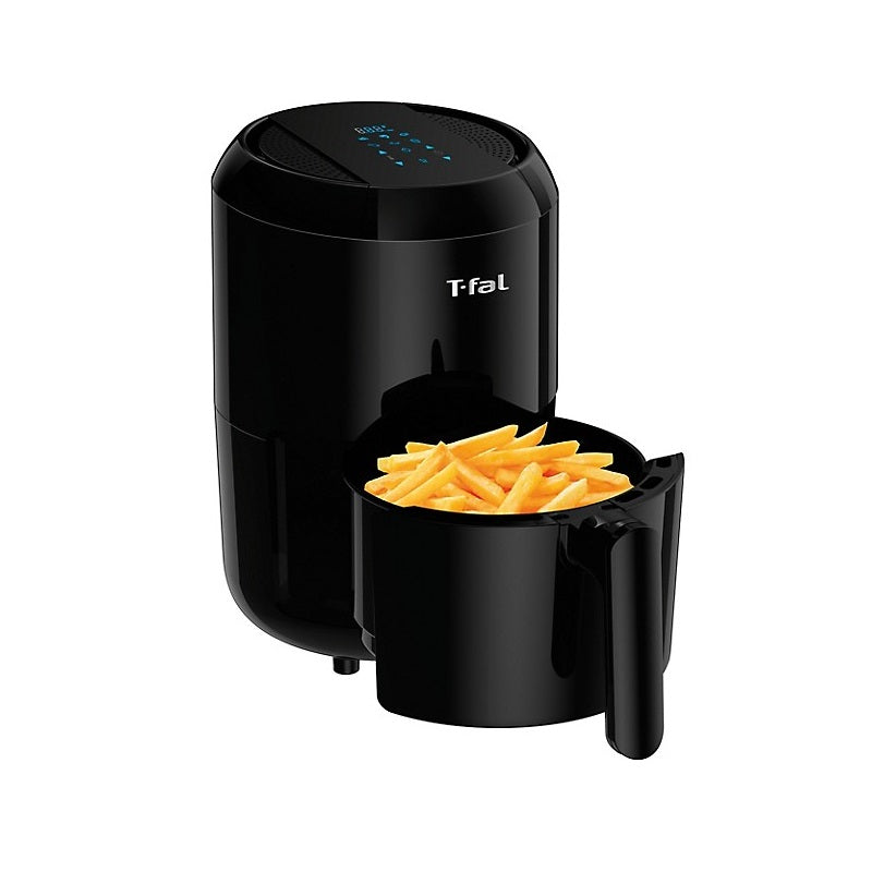 T-fal EY301850 Easy Fry Air Fryer 6-in-1 Compact Digital 1.6L Air Fryer, Black (Manufacturer Refurbished - Comes with 1 year Manufacturer Warranty)