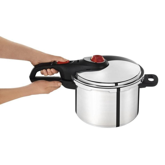 T-fal P2614632 6-QT Pressure Cooker  (Secure Aluminum)  BLEMISHED PACKAGING - OPEN BOX