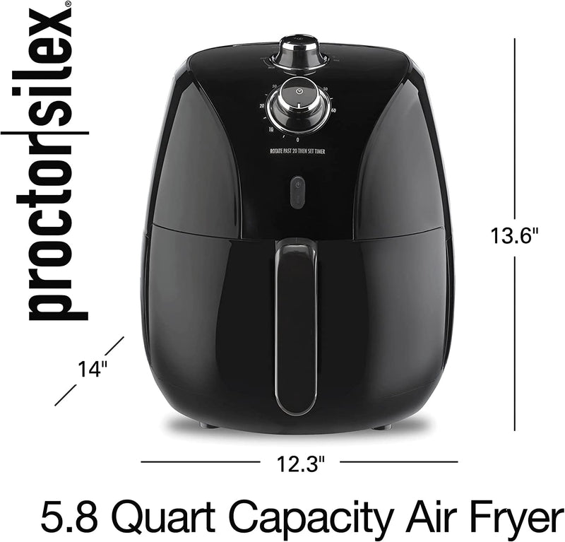 Proctor Silex Air Fryer 35060-5.3 QT, Black