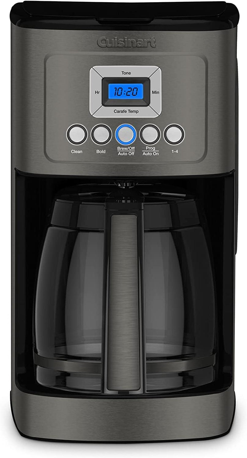 Cuisinart DCC-3200BKSC Perfectemp Coffee Maker, 14 Cup Glass Carafe Black Stainless Steel