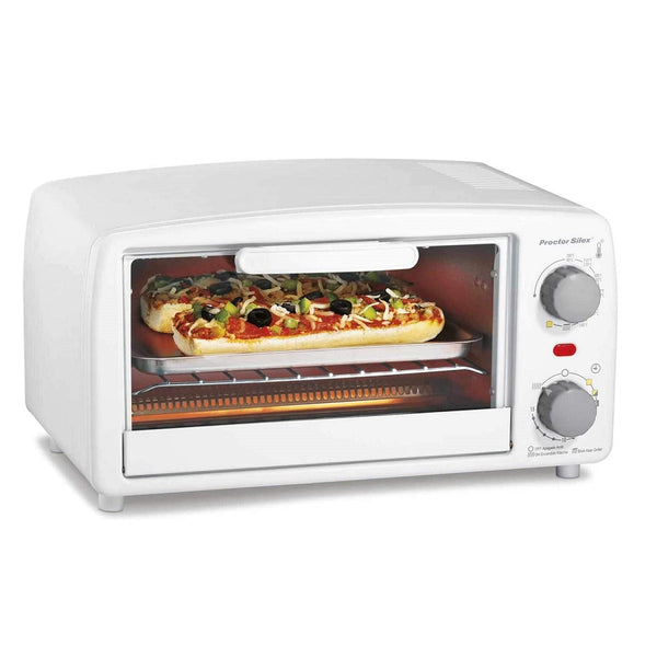 Hamilton Beach 31116PS Proctor 4 Slice Toaster Oven Refresh White Broiler