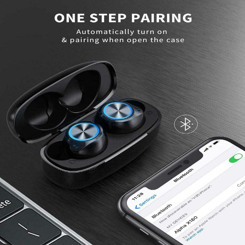 VANKYO X180 True Wireless Earbuds, Smart Touch IPX8 Waterproof Sport Headphones Control Bluetooth 5.0 in-Ear Earphones, IPX8 Waterproof Sport Headphones