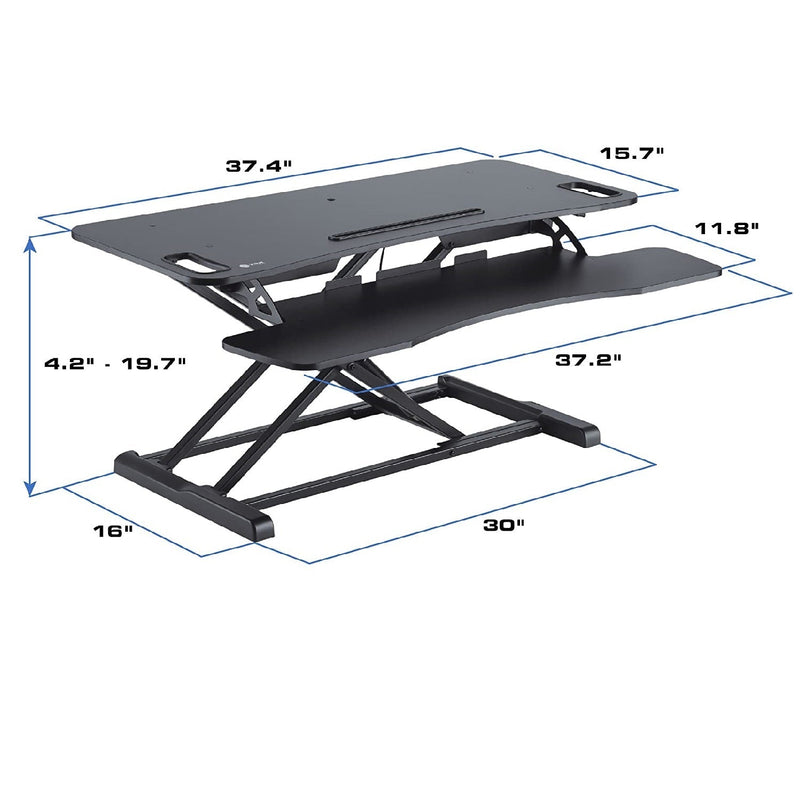 Star Ergonomics SE01M1WB Height Adjustable Sit Stand For Desktop Workstation