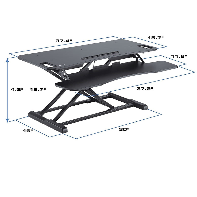 OPEN BOX - Star Ergonomics SE01M1WB Height Adjustable Sit Stand For Desktop Workstation