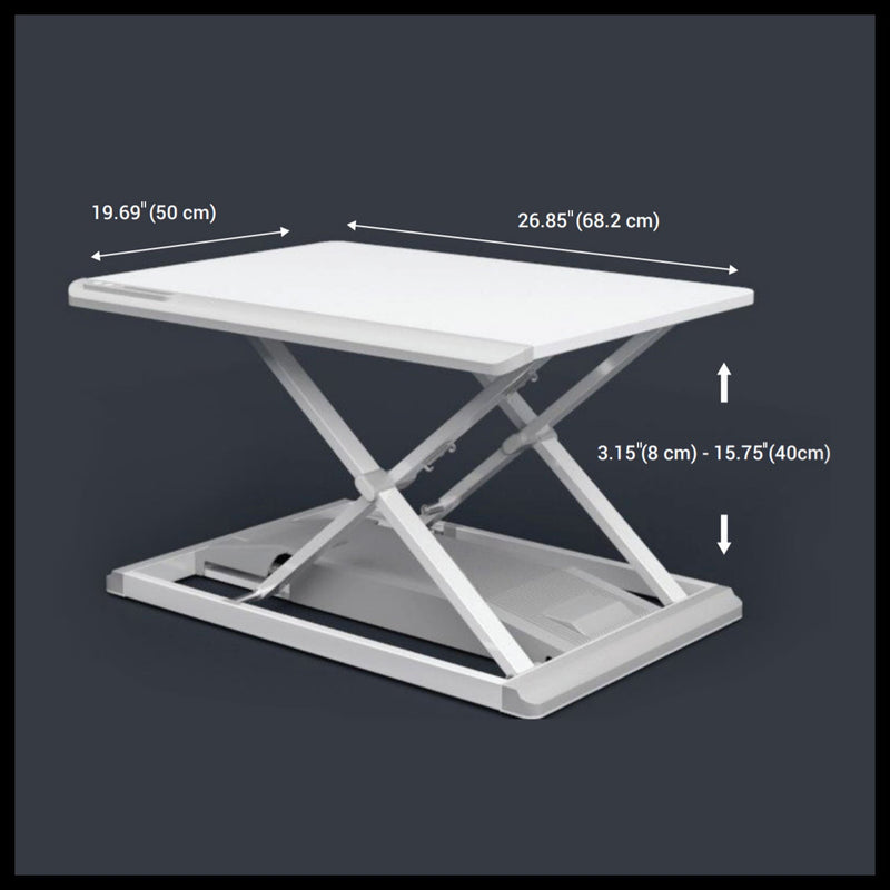 Star Ergonomics Portable Electric Standing Desk Converter, White – SE91