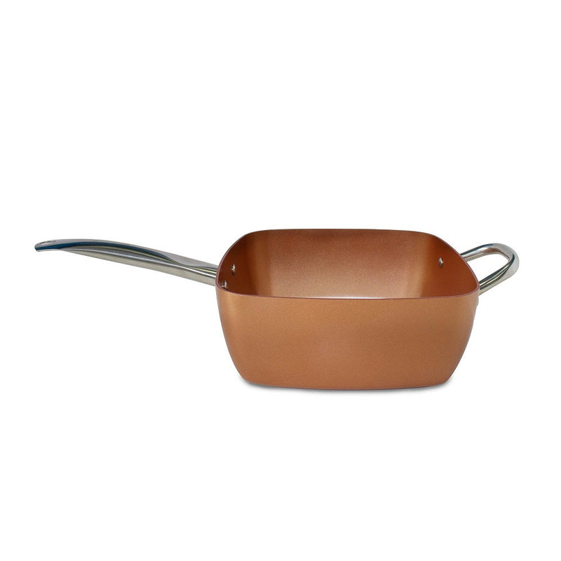 Copper Chef 9.5" Deep Square Non-Stick Pan Holds 4.5 Quarts