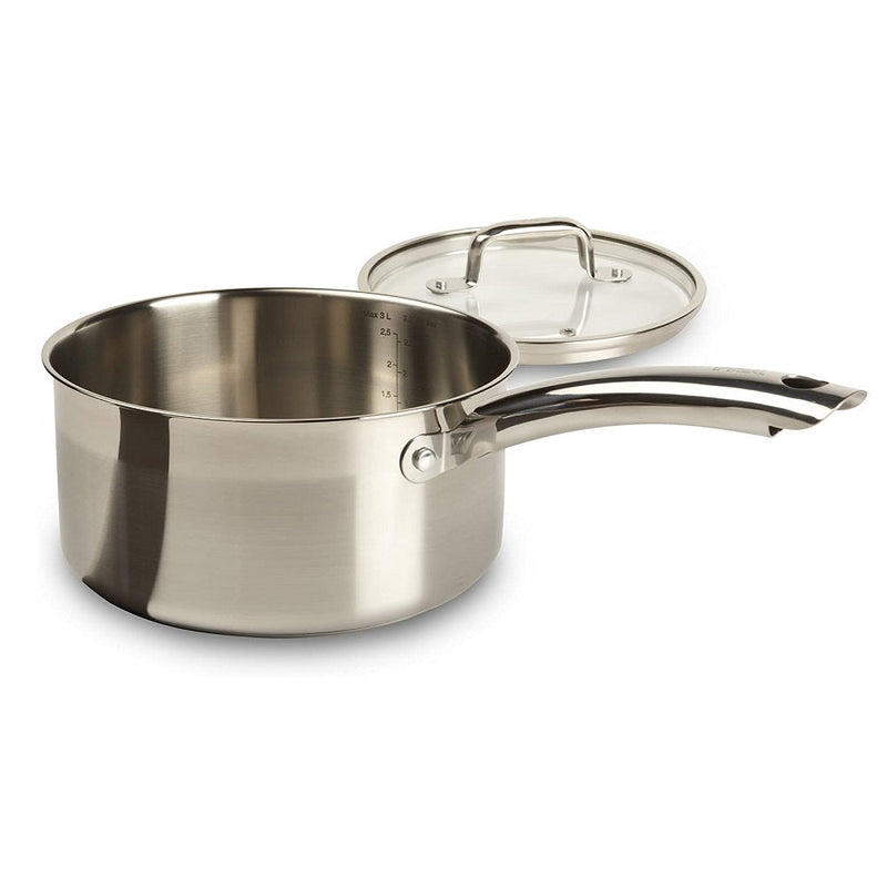 T-fal C811SA54 Elegance Stainless Steel Cookware Set, 10-Piece