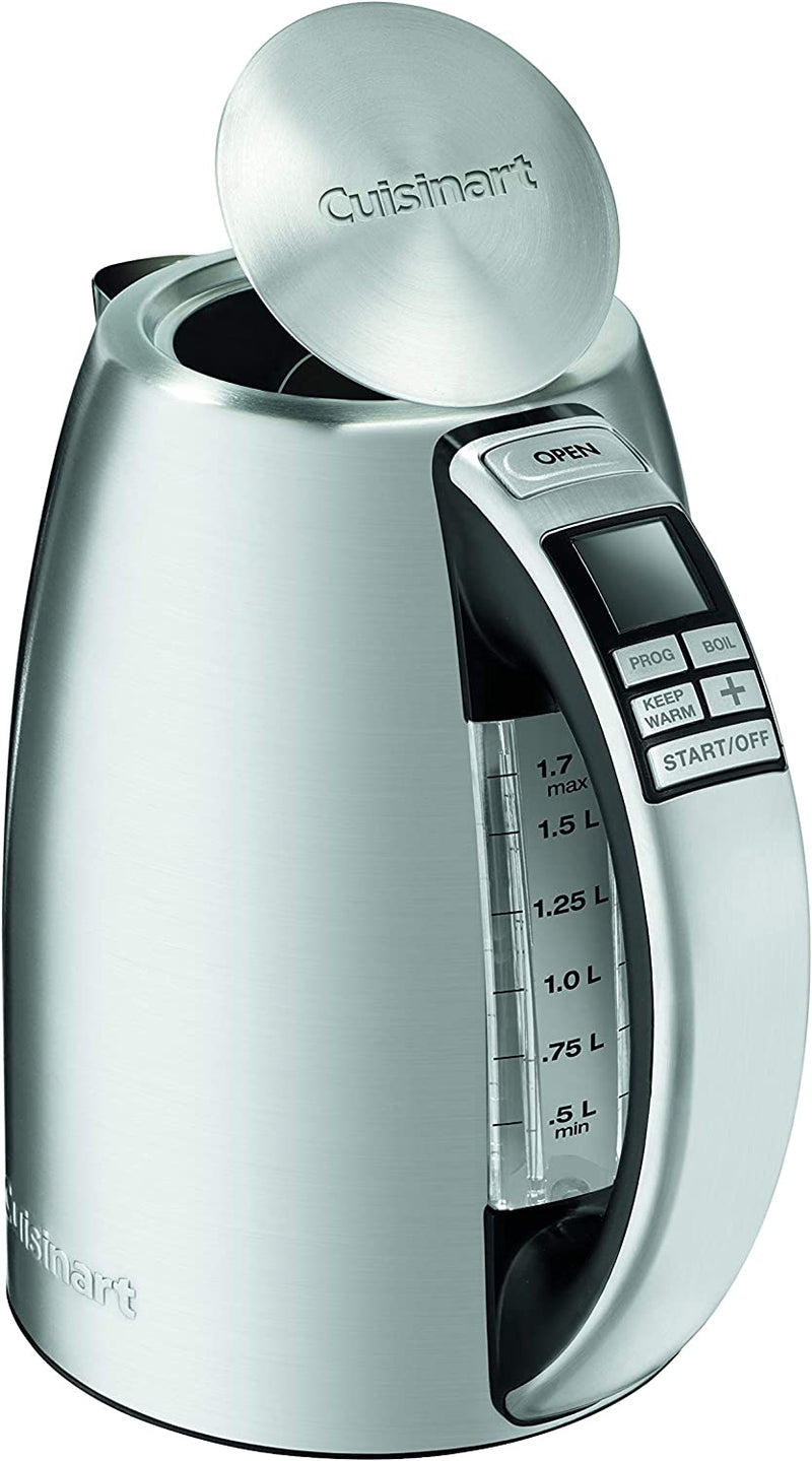 Cuisinart 1.7L Digital PerfecTemp Cordless Kettle CPK-20C, Silver, Large