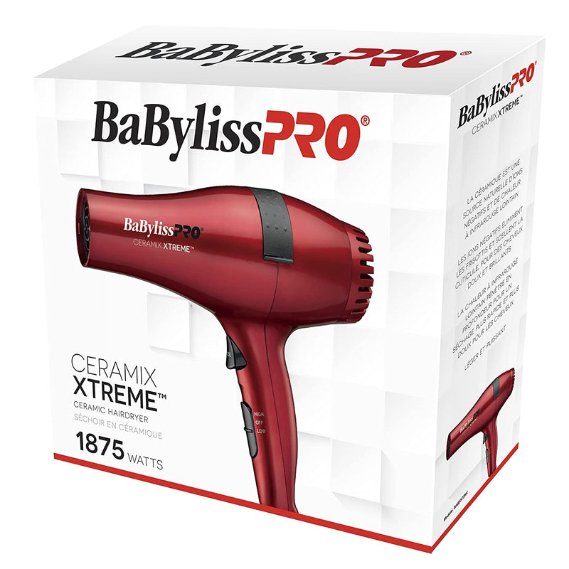 BaBylissPRO Ceramix Xtreme Ceramic Hairdryer, 1 , Red