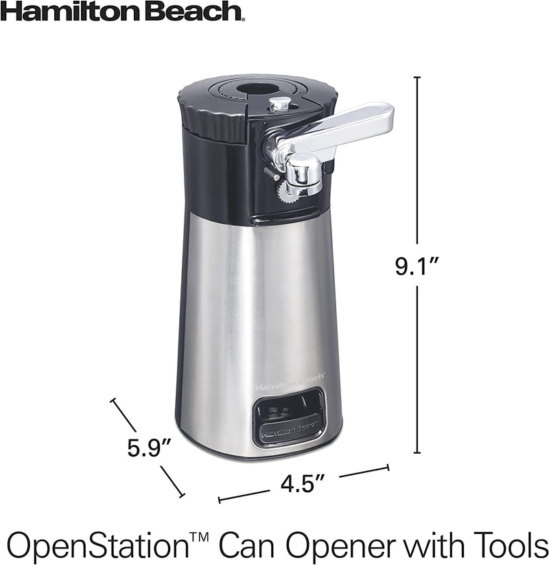 Hamilton Beach 76382 Openstation Electric Can Opener, Black