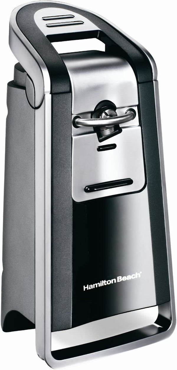 Hamilton Beach 76607 Smooth Touch Can Opener, Black and Chrome