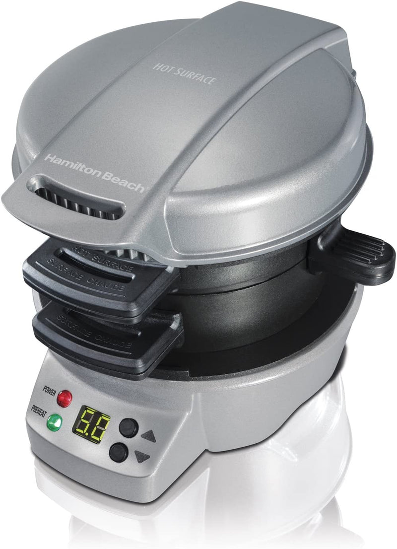 Hamilton-beach 25478rc Breakfast Sandwich Maker with Timer, Silver, 25478rc, Single W/ Timer