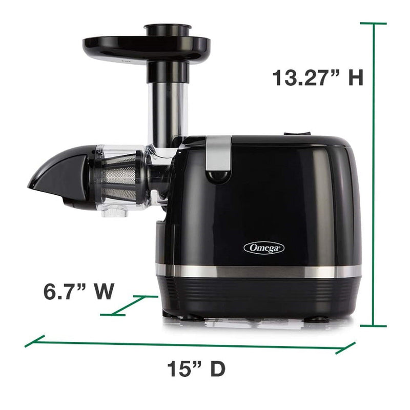 Omega H3000D Cold Press 365 Slow Masticating Juice Extractor Juicer, 150-Watts (Refurbished)