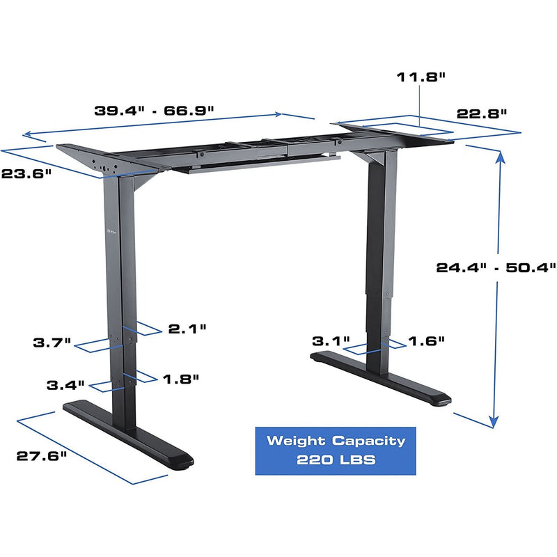 Star Ergonomics 3 Stage Reverse Dual Motor Electric Sit-Stand Desk Frame – SE06E1FB [Tabletop Not Included]