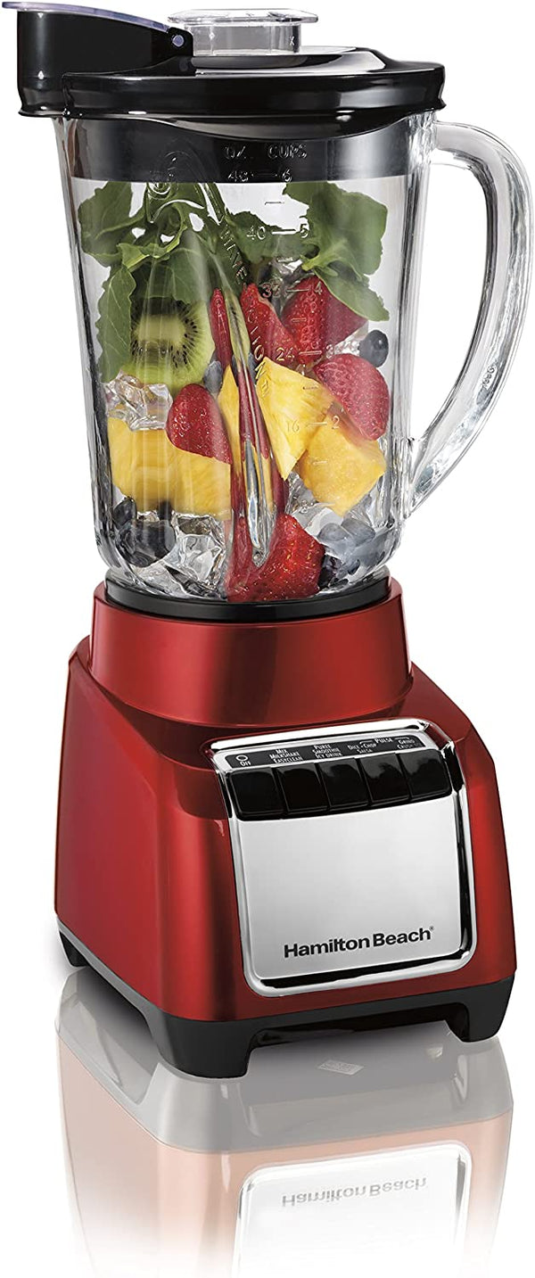 Hamilton Beach 53519F Wave-action Blender, Metallic Red