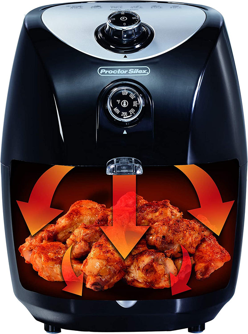 Proctor Silex Air Fryer 35055, 2.2 QT, Black