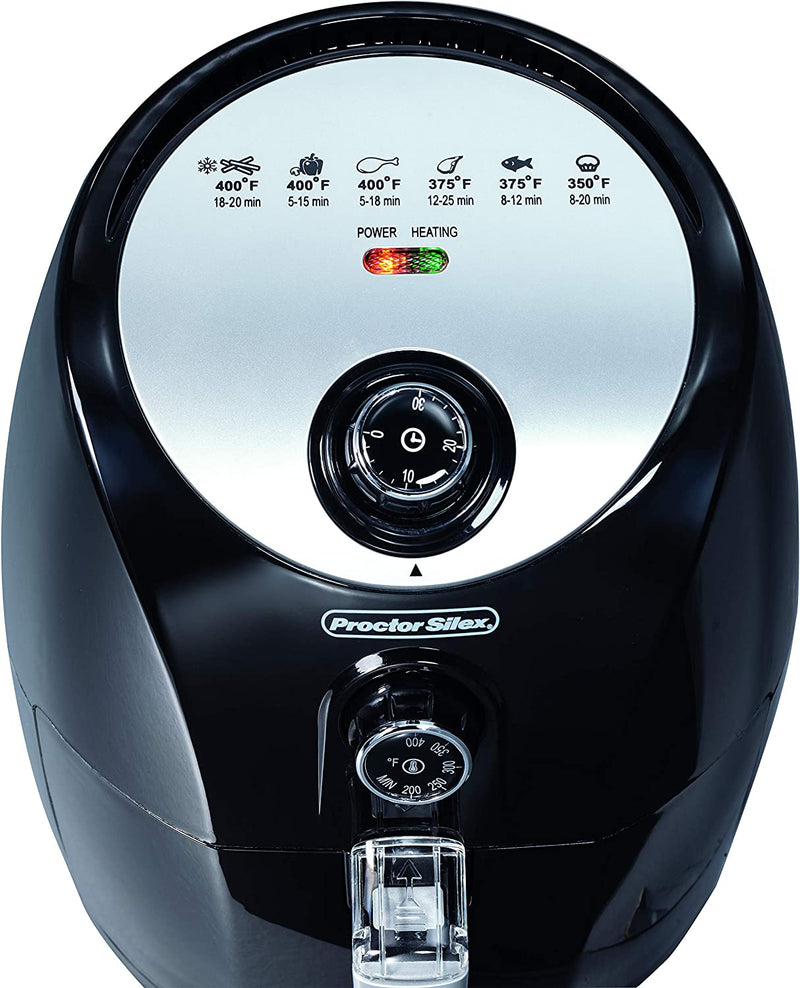 Proctor Silex Air Fryer 35055, 2.2 QT, Black