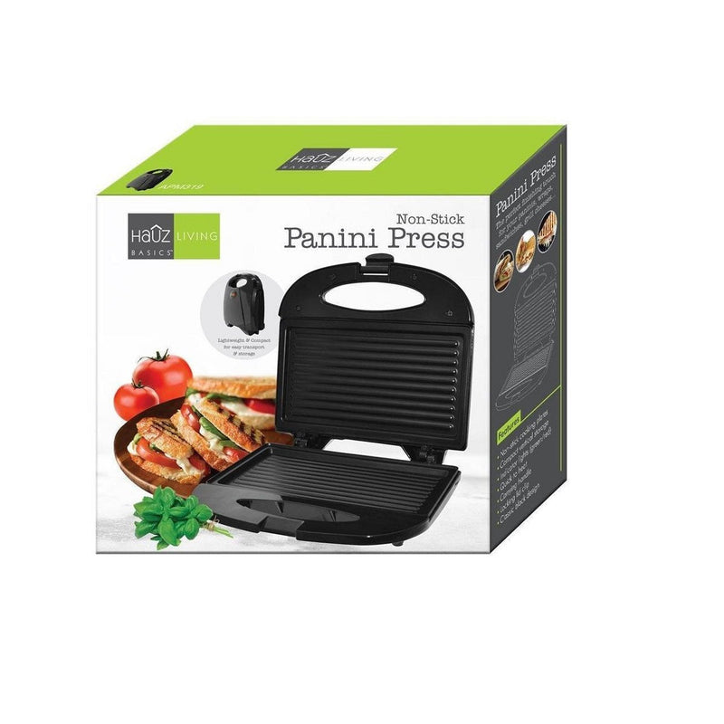 Hauz APM319 - Non-stick, Lightweight and Compact Panini Press, Black