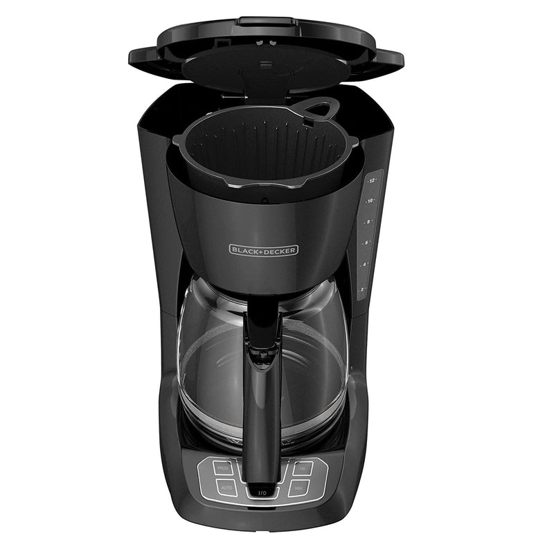 Black+Decker Coffee Maker, 12 Cup, Programmable, Black, CM1105BC