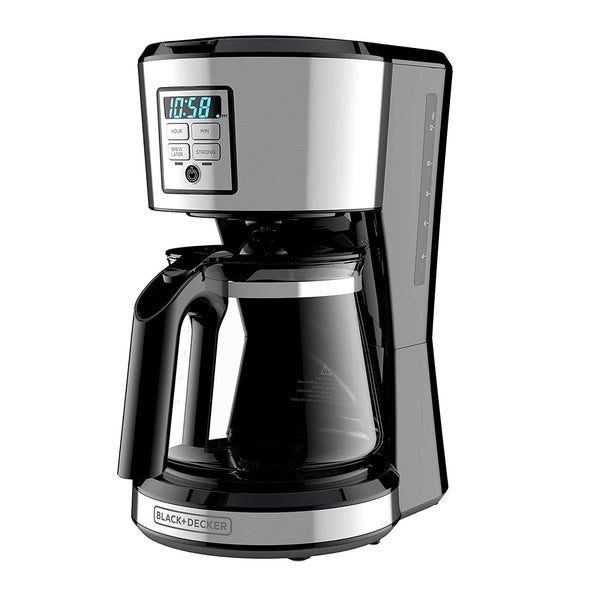 Black+Decker 12 Cup Programmable Coffee Maker in Stainless Steel, CM1231SC