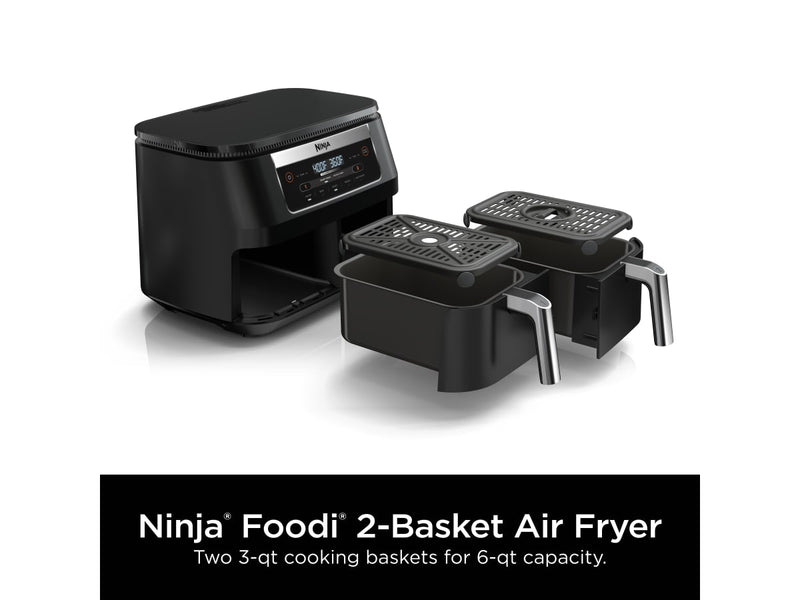 Ninja™ Foodi® DZ090C 5-in-1, 6-qt. 2-Basket Air Fryer with DualZone™ Technology