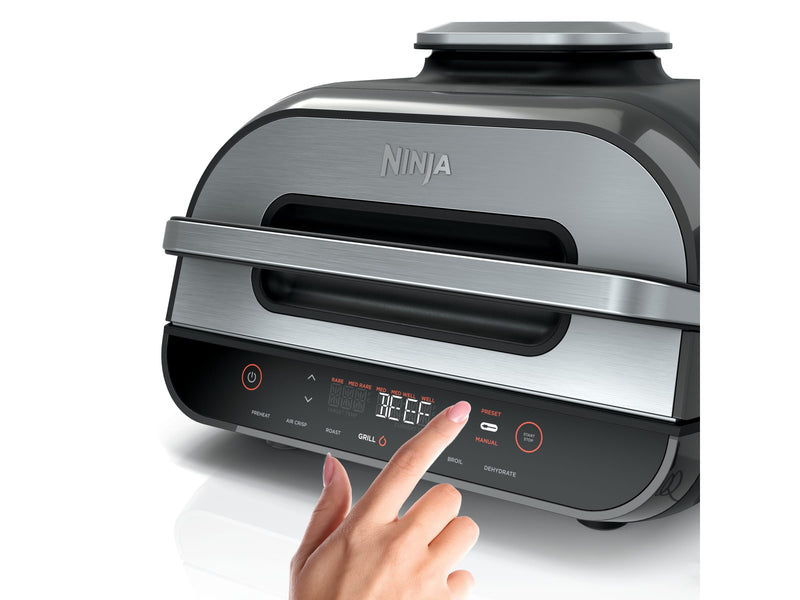 Ninja® Foodi™ Smart XL 6-in-1 Indoor Grill with 4-Quart Air Fryer, Roast, Bake, Dehydrate, Broil, and Smart Cook System