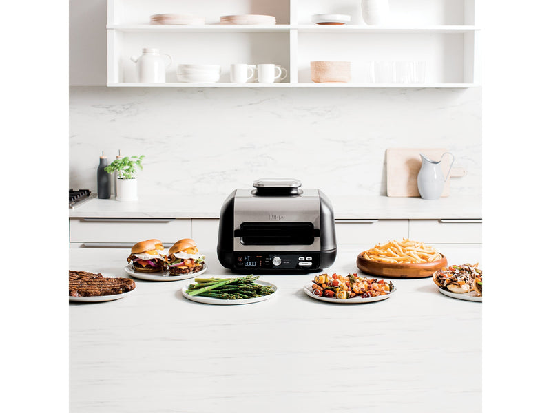 Ninja IG600C Foodi XL Pro 5-in-1 Indoor Grill & Griddle with 4-Quart Air Fryer, Roast, and Bake