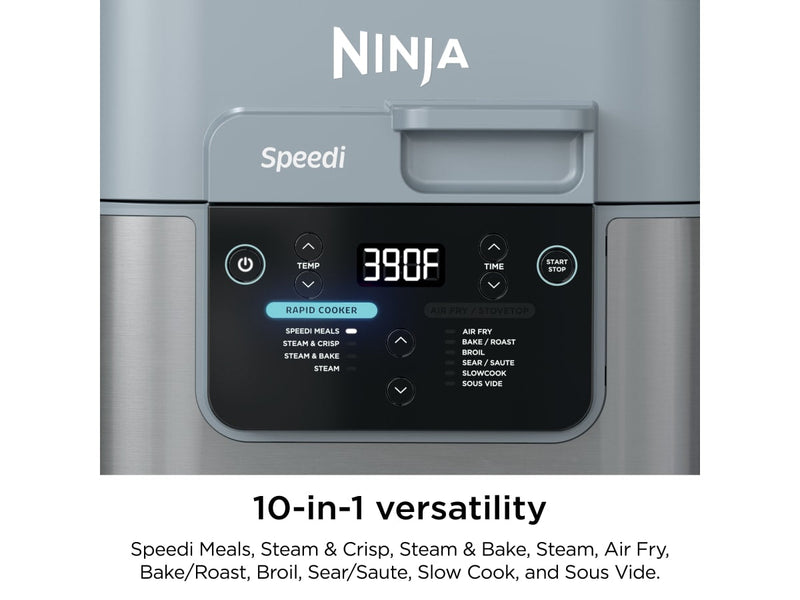 Ninja Speedi™ Rapid Cooker & Air Fryer, SF300C, 6-Qt. Capacity, 10-in-1 Functionality, Meal Maker, Sea Salt Gray