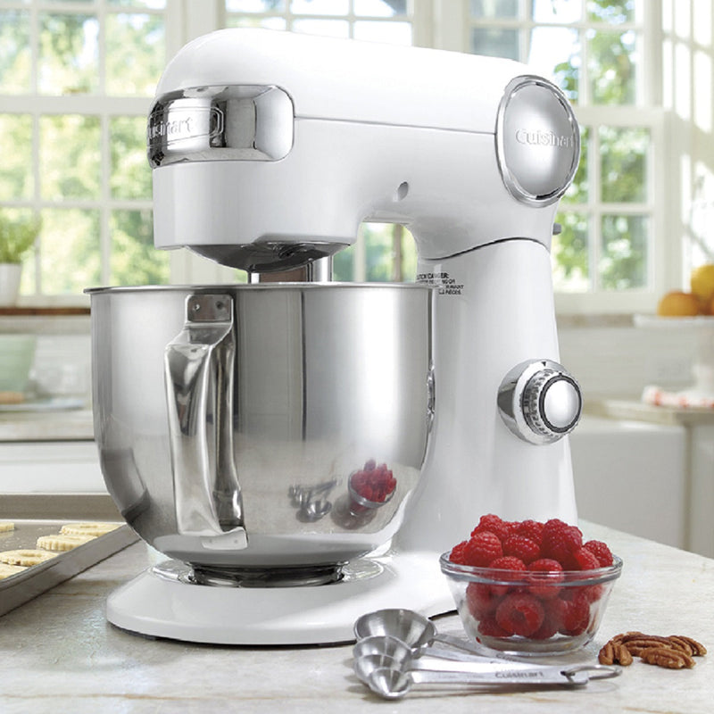 Cuisinart SM-50C Precision Master 5.5 Qt (5.2L) Stand Mixer, White (SCUF)