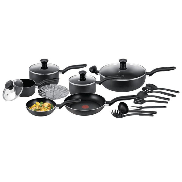 T-fal (D193SC55) Simply Cook 18-Piece Non-Stick Cookware Set "Blemished Packaging Open Box New - 90 Days Manufacturer Warranty"